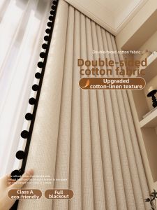 WEILAISHI | Vintage French Cotton Linen Eco-friendly Light-blocking Curtain