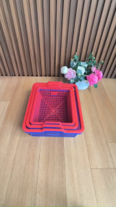 Tempat Surat 4pcs Ukuran L / Keranjang Plastik Serbaguna Buah dan Sayur