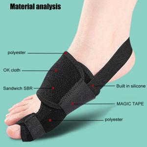 1pc Big Toe Straightener Adjustable Bunion Splint Hallux Valgus Correction Big Toe Support Brace Pain Relief for Day and Night