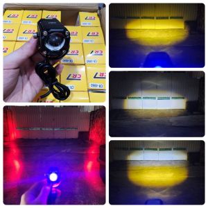 Lampu Tembak SQL 1Mata Mini CR7 20W Putih Kuning Universal Motor Mobil