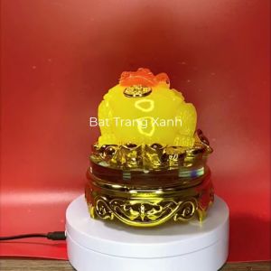 Cóc (Thiềm Thừ) Ngậm Xu - Tỳ Hưu Ngọc Phong Thủy Đế Kính Xoay 360 độ - Đặt Ban thần tài