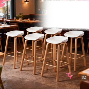 Coffee Shop Bar Stools Home Reception Chairs