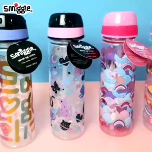Botol Minum Anak Smiggle 650 ml BPA Free dengan Sedotan dan Handle
