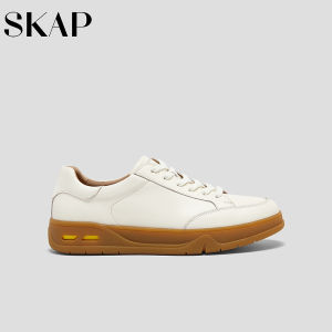 Comfortable Leather Light-Weight Thick Sole Height Increasing Casual Shoes