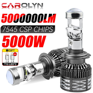 H7 H4 H11 LED Projector Lens Headlight H8 9005 9006 HB3 HB4 Car Bulb 6000K Canbus Turbo High Power Mini Auto/Moto Lamp Fog Light