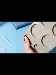 Khuôn Silicon Tròn Làm Nến Tự Làm & Khuôn Đúc Nhựa Epoxy Hình Tròn Có Lỗ Treo 20cm