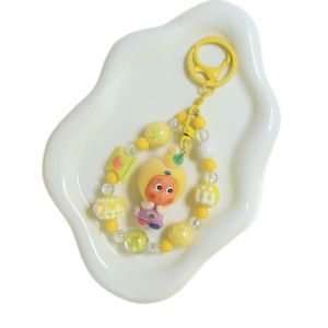 เครื่องทำตุ๊กตาห้อยของรูปตัวการ์ตูนสำหรับตุ๊กตาคนพวงกุญแจรถจี้รูปถุงเมล็ดพืชน่ารัก