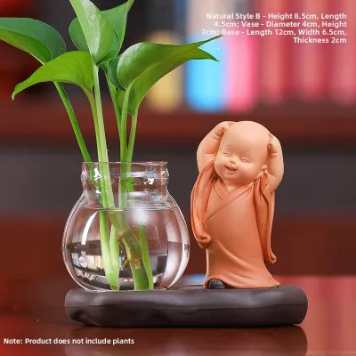 New Chinese Zen Style Home Decorations Small Monk Figurine TV Cabinet Entrance Hall Decorations Tea Table Office Desktop Ornaments