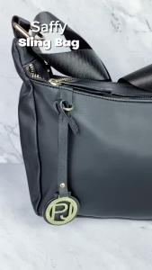 Phillipe Jourdan Saffy Tas Selempang Wanita HItam (Nylon)