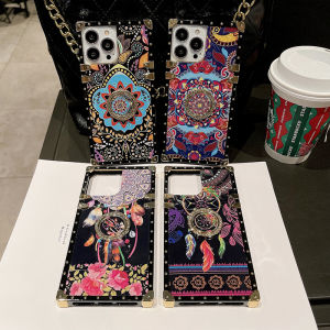 TYH เคสศูลกากรชาติพันธุ์ฝั่งประกายสำหรับ OPPO Reno 8T Reno8t 5G 4G กันกระแทก เคสมือถือป้องกันการตกและป้องกันการชนกัน