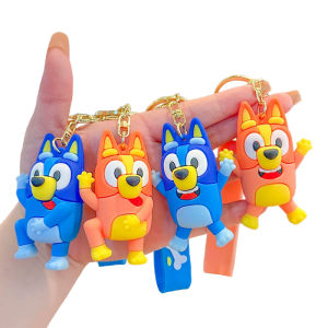 Bluey Keychain Pendant Bingo Keychain Charm Anime Characters Cartoon Bag Accessory Charm Decoration Phone Hangings Toys Gifts