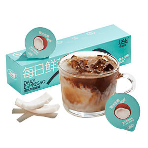 LIANFEIKAFEI | Perfumed Coconut Latte Flavored Instant Black Coffee Powder 14g