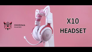 ONIKUMA X10 Gaming Headset Wired Cat Ear RGB Gaming Headphone With Microphone Headset