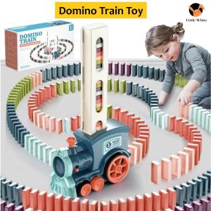 Domino Train Toy Kids Early Learning Vehicles Mainan Kereta Api 多米诺火车玩具益智