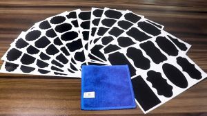 120pcs Dapur Bumbu Stiker Jar Stiker Anti Air Label Stiker Rempah-rempah Papan Dinding Tags