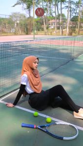 Jilbab Instan Bergo Sport Teena Olahraga Tennis By Thamrin BY MOSLEMWEAR