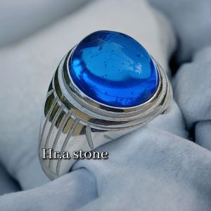 CINCIN BATU KING SAFIER BLUE RING TITANIUM