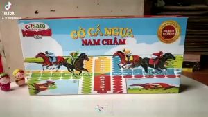 [Nam Châm] Cờ Cá Ngựa Sato Bàn Nhựa Có Nam Châm 31x31cm Cờ Đua Ngựa Cao Cấp Chất Liệu Nhựa An Toàn Đồ Chơi Trẻ Em