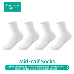 Purcotton | Antibacterial Breathable Odor-Resistant Sweat-Absorbent Cotton Womens Socks
