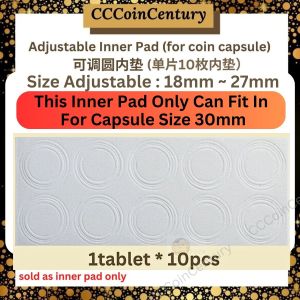 【READY STOCK KL】Adjustable Inner Pad For Circle Coin Capsule *1tab/10 circle pad