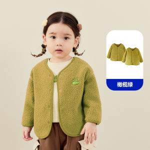 เสื้อแจ็คเก็ตขนนุ่มแบบหนาสำหรับเด็กชายและเด็กหญิง Mini Bala ฤดูหนาว 2024 ด้านนอกเป็นผ้าฝ้ายผสม เสื้อคลุมกันหนาวสองด้านที่อบอุ่นและสวมใส่สบาย