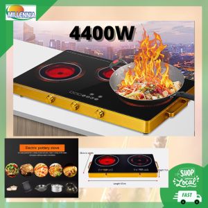 Electric Cook-top Built-in ceramic cooker stove commercial 2 burners double induction cooker and infrared cooker