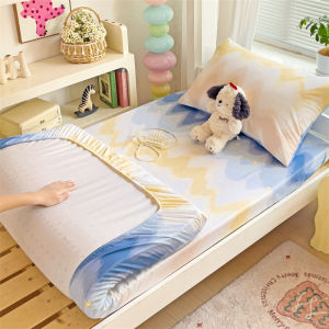 Dansunreve 800TC Pure Cotton Fitted Bedsheet Single/Super Single/Queen/King Fittedsheet Super Soft Cartoon Bed Sheet