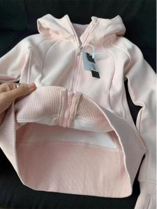 สีชมพู มีฮู้ด เสื้อสเว็ตเชิ้ต เสื้อแจ็คเก็ต ผู้หญิง ฤดูใบไม้ผลิ ฤดูใบไม้ร่วง ลำลอง เปิด คาร์ดิเกน เสื้อแขนยาว ซิปอินเทรนด์ หลวม โพลีเอสเตอร์ ไฟเบอร์