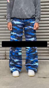 Celana camo carpenter loreng gombrang pria wanita - celana cargo cowok