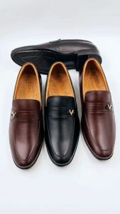 Giày Tây Nam Da Bò Thật 100% NDK Cao Cấp Thiết Kế Khóa V Thời Trang D.GCV