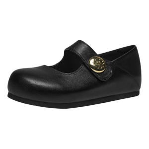 Josiny | Heel-Enhancing Black Mary Jane Shoes for Women