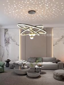 Đèn thả trần DT01 cao câp kích thước lớn ánh sáng đổi 3 màu sang trọng đèn chiếu sáng đèn trang trí cho phòng khách phòng bếp khách sạn - Bảo hành 2 năm