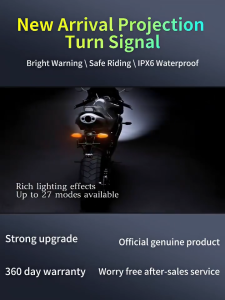 Motorcycle Ground Projection LED Turn Signal Light Universal Motorcycle Flashing Lamp For Yamaha Honda NVX 2PCS