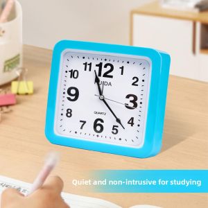 MONLEYTA | Modern Minimalist Desktop Clock Creative Gift Living Room Decor Digital Alarm Clock ABS Material Battery Powered