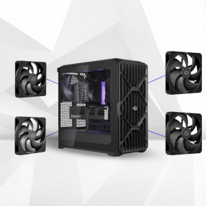 Cooler Master | High Airflow Mid Tower Case Tempered Glass