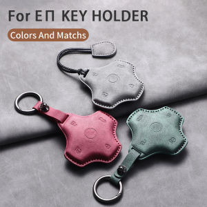 Leather Car Key Case Cover For Dongfeng Eπ Eπ007 Eπ008 007 008 Auto Smart Remote Key Protective Shell Decorative Accessories