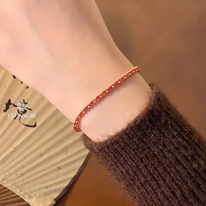 Vòng tay nữ titan Eleanor Accessories thiết kế dạng chuỗi phụ kiện trang sức lắc tay basic 10162