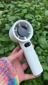 TrekLite Powerful Handheld Fan LED Display USB 1800mAh Quiet Fan Turbo Fan Strong Wind for Travel