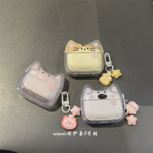 INS Cute Cartoon Sticking Tongue out Puppy Kitten Pig Suitable for Apple AirPods Pro1 Generation 2 Generation 3 Generation Earphone Case Protective Case