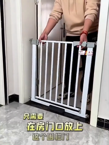 PAPAPET Baby Pet 2-in-1 Gate Anti-Escape Stair Adapted No Drill Safety Barrier