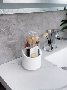 Make Up Tool Organizer Stationery Pen Holder Waterproof Brush Case 360 Rotatable Cosmetic Storage Box