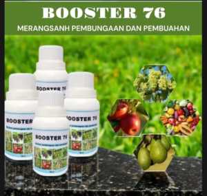 BOOSTER 76 pupuk organik pelebat penyubur buah dan tanaman bunga pohon