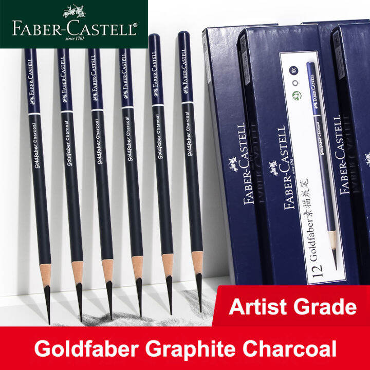 5/6PCS Faber Castell Goldfaber Charcoal Graphite Sketch Set EX-Soft ...