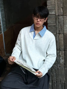 Áo Thun Polo Nam Tay Dài Màu Xám Chống Nhăn Cổ Polo Chất Liệu Cao Cấp Thường Ngày Mùa Thu Chống Nhăn Áo Nỉ Thời Trang