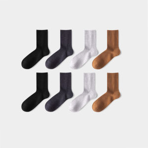 HLA | Mens Mid-Calf Fleece Lined Cashmere Socks Antibacterial Deodorant Comfortable Warm Long Thick socks Autumn Winter Seasonal Wear