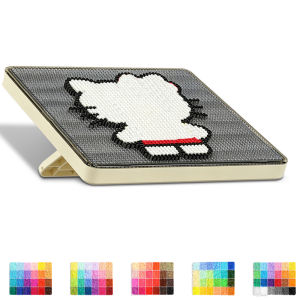 APP Pixel Art Beads Board 52×52 LED Fuse Beads Pegboard Rechargeable DIY Craft Tool for 2.6mm Mini Melty Beads Creation