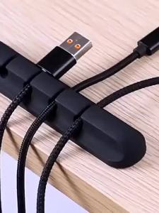 Bộ Sắp Xếp Dây Cáp Để Bàn Bằng Silicon Bộ Dây Cáp Sạc Điện Thoại Di Động Bộ Dây Cáp Dữ Liệu Bộ Cố Định Dây Mạng