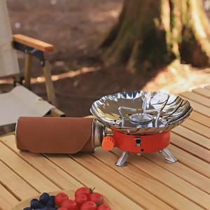 LIVING HOME KOMPOR CAMPING Portable Kompor Kemping Anti Angin Windproof Camping Stove Kompor Bentuk BUNGA /KOTAK  Kompor Gas Mini Kecil Portable Bulat Kovar Kemping camping Murah / Kompor Camping Portable Mini Windproof / Anti Angin