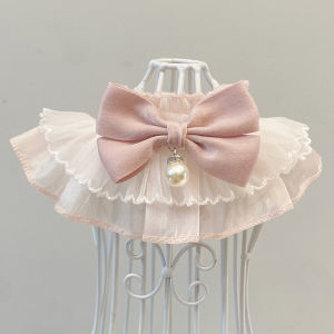 Cat Dog Scarf Collar Princess Style Cute Tie Accessory Collar Pocket