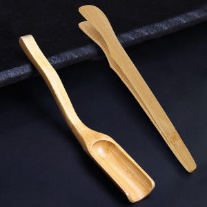 Bamboo Tea Spoon Tea Clip Tea Leaf Clip Gongfu Tea Accessories Tea Cup Clip Tea Brewing Kitchen Dining Tableware Mumer Brand
